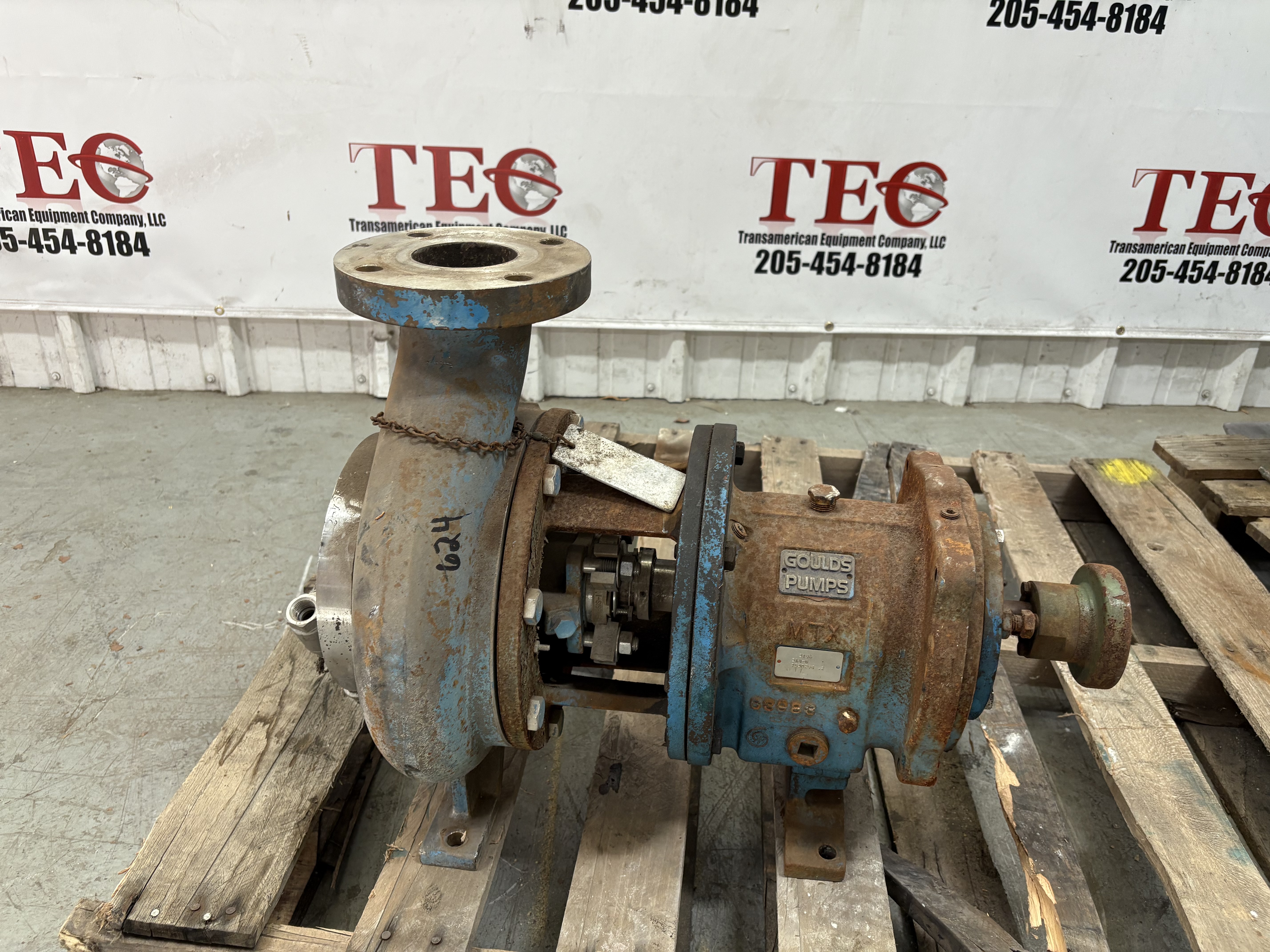 Goulds 3196 MTX 316SS Centrifugal Pump Size 3 x 4-8, 1150